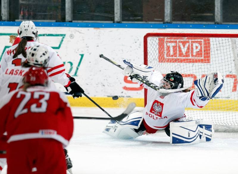 Ice Hockey. U18 Women's World Championship Division I. Poland - Denmark. 25.01.2015
