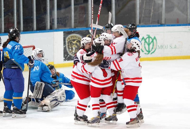 Ice Hockey. U18 Women's World Championship Division I. Poland - Kazakhstan. 21.01.2015