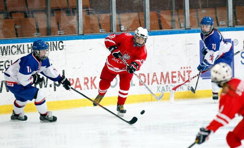 Ice Hockey. U18 Women's World Championship Division I. Poland - Great Britain. 25.01.2015