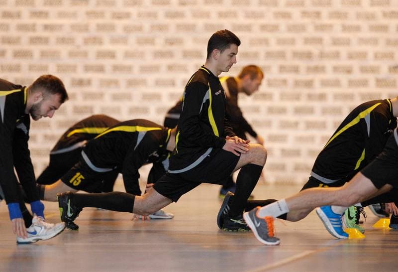 Football. GKS Katowice. Training. 25.01.2015