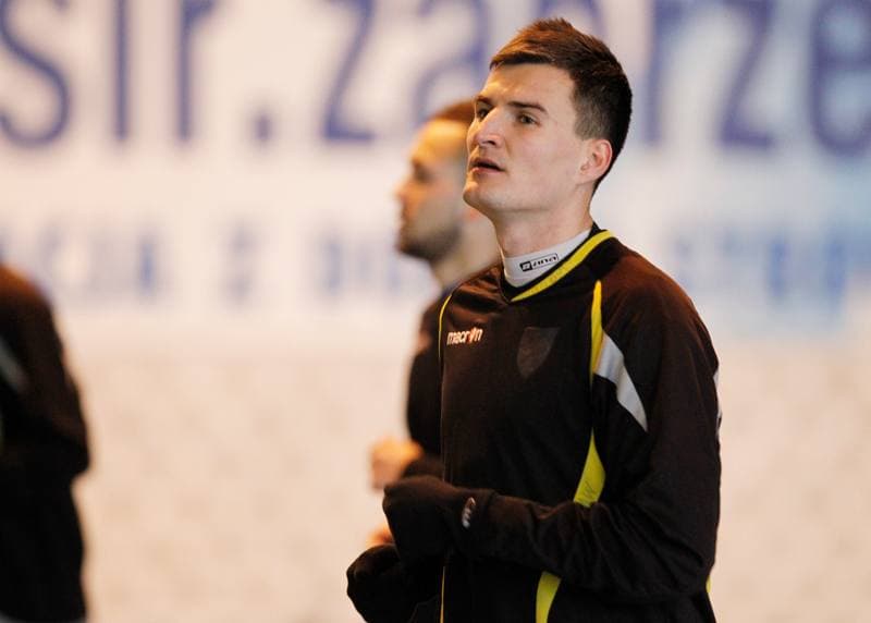 Football. GKS Katowice. Training. 25.01.2015