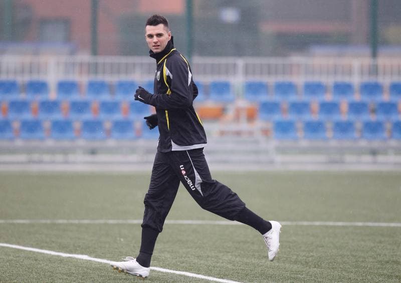 Football. GKS Katowice. Training. 25.01.2015