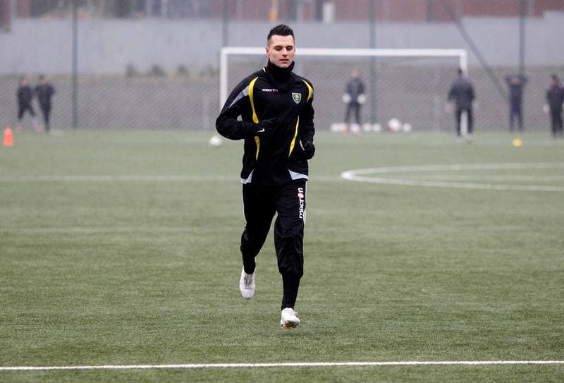 Football. GKS Katowice. Training. 25.01.2015