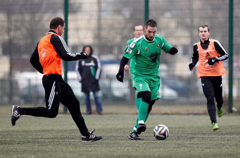 Football. Friendly Match. GKS Belchatow - GKS Katowice. 21.01.2015