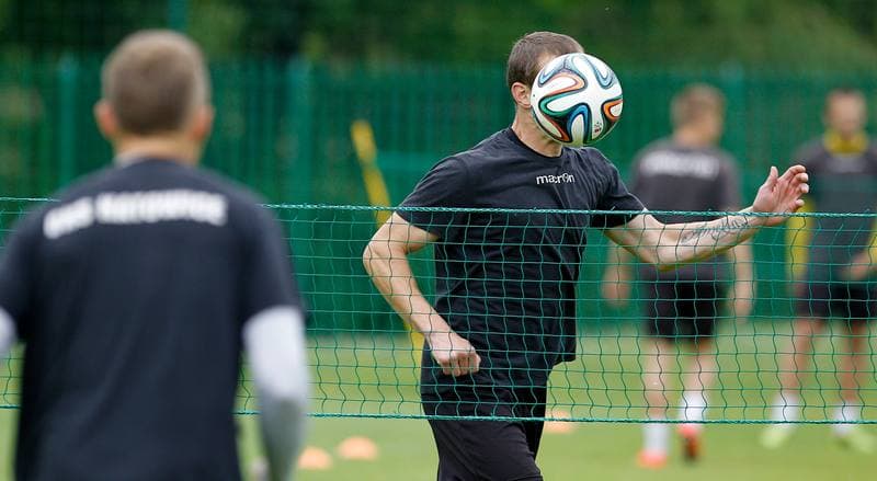 Football. GKS Katowice. Training. 25.01.2015