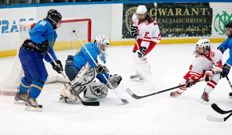 Ice Hockey. U18 Women's World Championship Division I. Poland - Kazakhstan. 21.01.2015