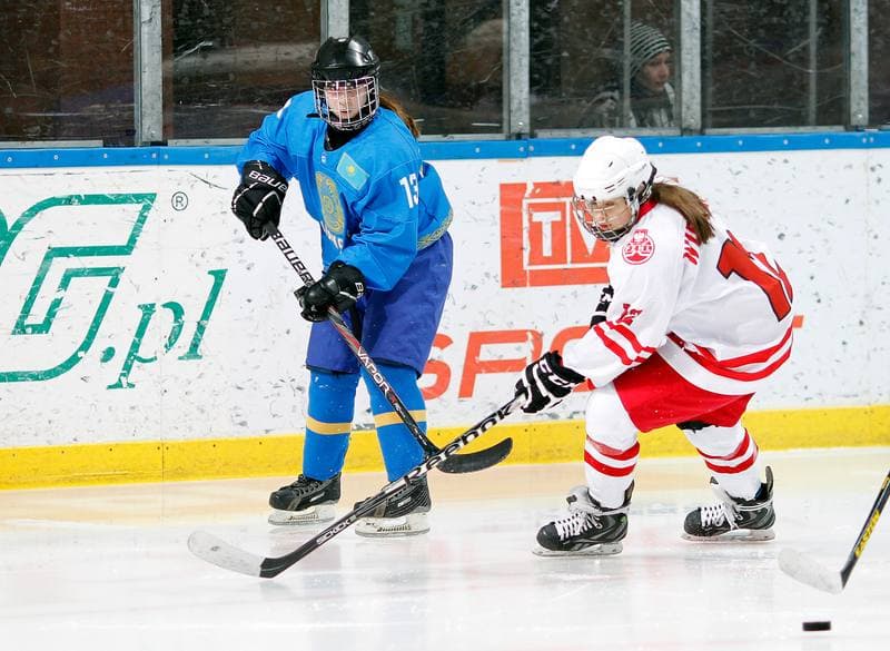 Ice Hockey. U18 Women's World Championship Division I. Poland - Kazakhstan. 21.01.2015
