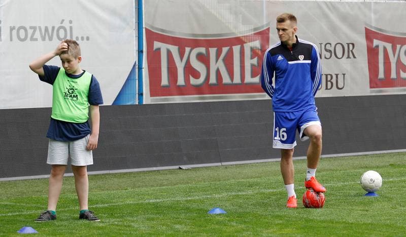 Football. Piast Gliwice. Press Conference. 27.05.2015