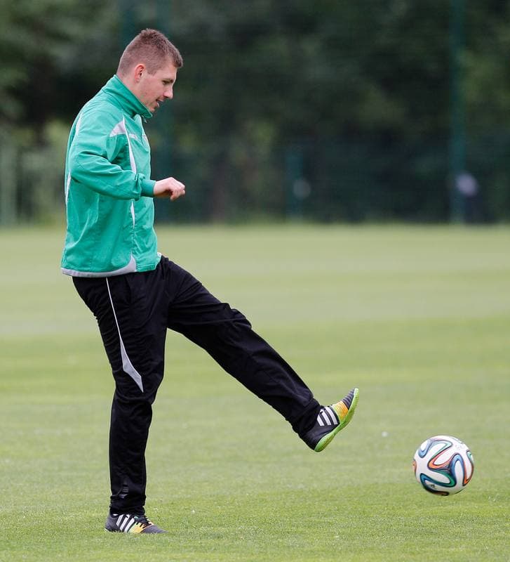 Football. GKS Katowice. Training. 25.01.2015