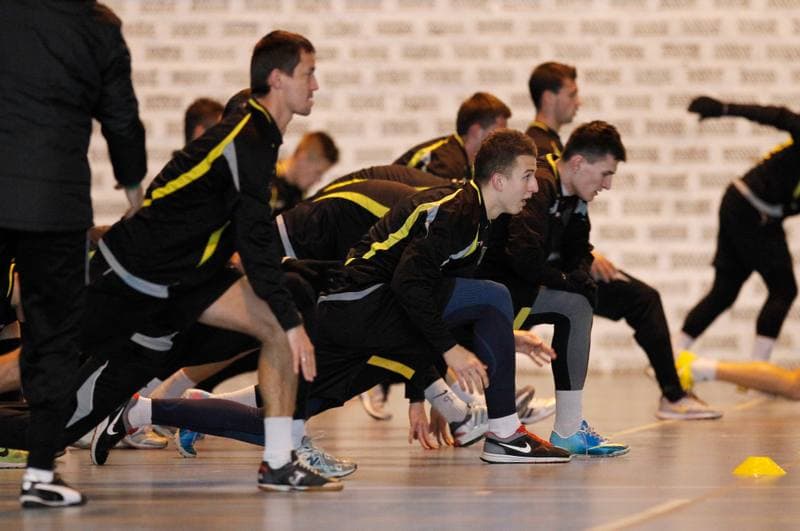Football. GKS Katowice. Training. 25.01.2015