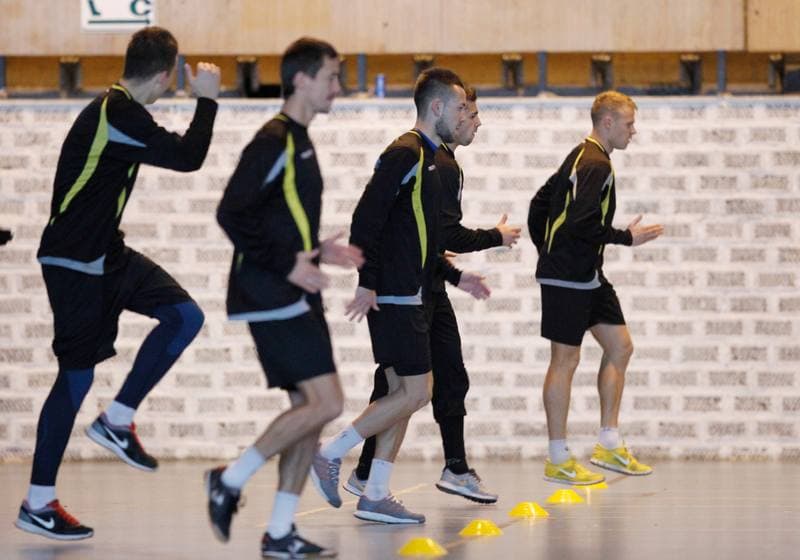 Football. GKS Katowice. Training. 25.01.2015
