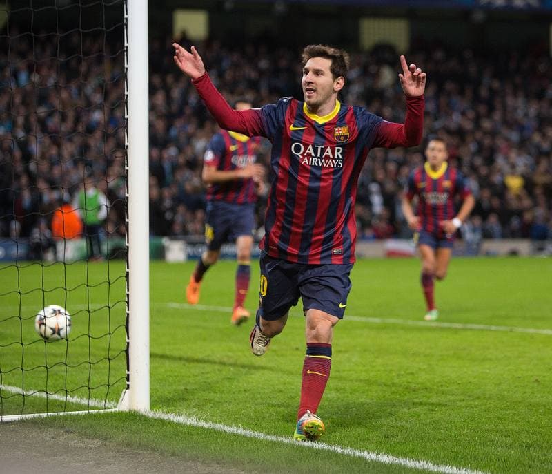 Football. UEFA Champions League. Manchester City - FC Barcelona. 18.02.2014