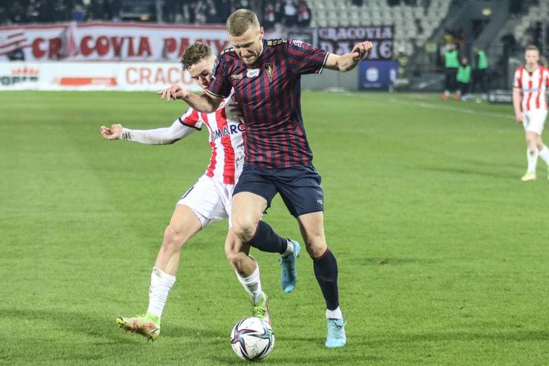Football. PKO BP Ekstraklasa. Cracovia - Pogon Szczecin. 12.03.2022