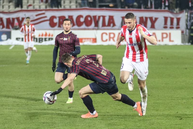 Football. PKO BP Ekstraklasa. Cracovia - Pogon Szczecin. 12.03.2022