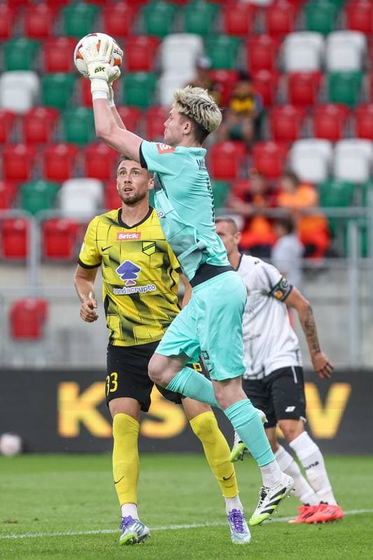 Football. Betclic I liga. Wieczysta Krakow - Znicz Pruszkow. 01.08.2025