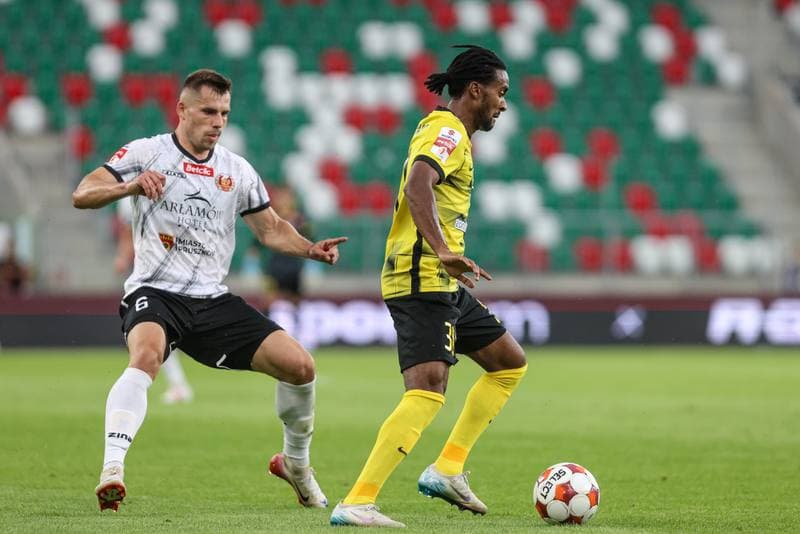 Football. Betclic I liga. Wieczysta Krakow - Znicz Pruszkow. 01.08.2025