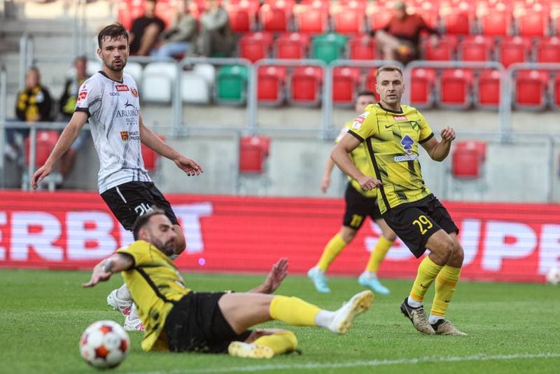 Football. Betclic I liga. Wieczysta Krakow - Znicz Pruszkow. 01.08.2025