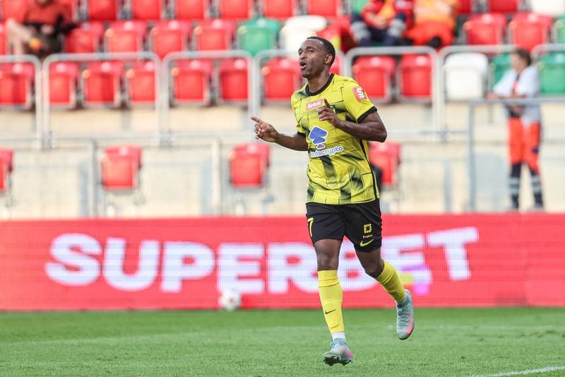 Football. Betclic I liga. Wieczysta Krakow - Znicz Pruszkow. 01.08.2025