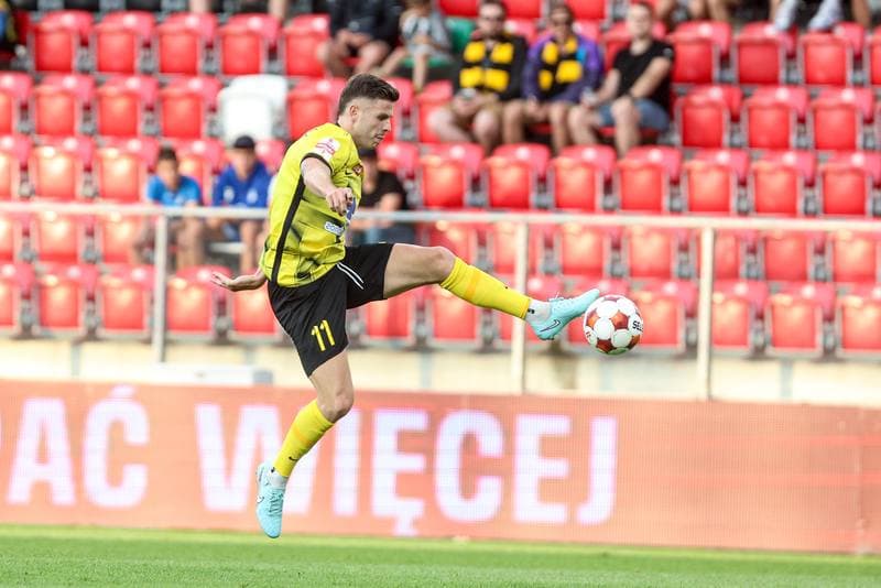 Football. Betclic I liga. Wieczysta Krakow - Znicz Pruszkow. 01.08.2025