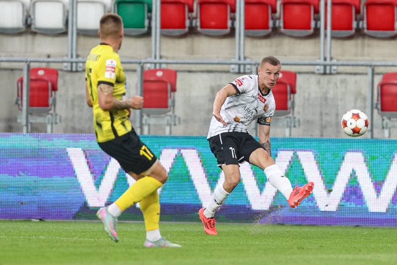 Football. Betclic I liga. Wieczysta Krakow - Znicz Pruszkow. 01.08.2025