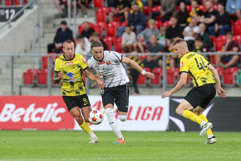 Football. Betclic I liga. Wieczysta Krakow - Znicz Pruszkow. 01.08.2025