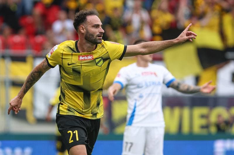 Football. Betclic I liga. Wieczysta Krakow - Pogon Siedlce. 27.07.2025