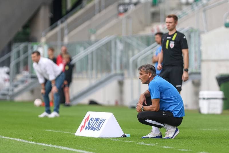 Football. Betclic I liga. Wieczysta Krakow - Pogon Siedlce. 27.07.2025