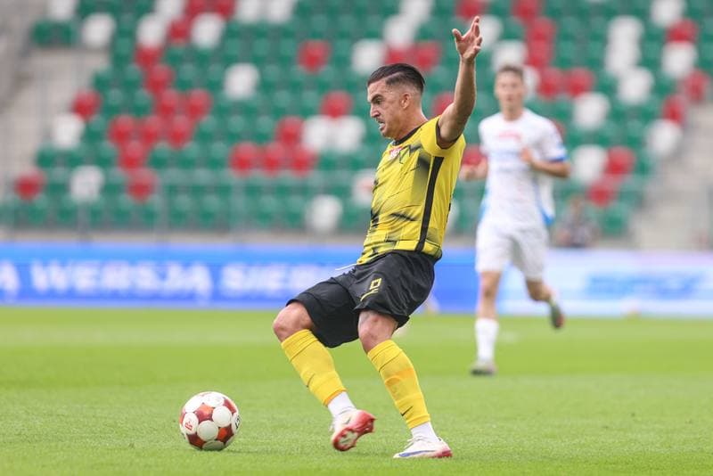 Football. Betclic I liga. Wieczysta Krakow - Pogon Siedlce. 27.07.2025