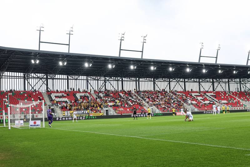 Football. Betclic I liga. Wieczysta Krakow - Pogon Siedlce. 27.07.2025
