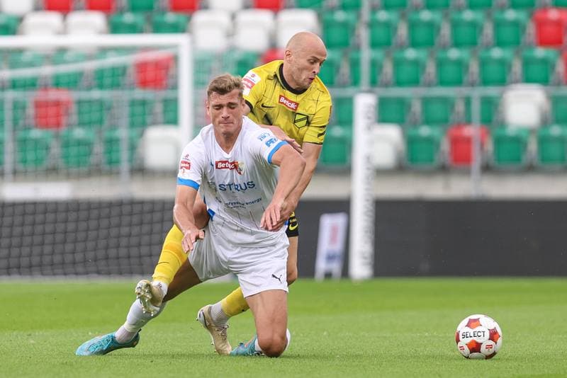 Football. Betclic I liga. Wieczysta Krakow - Pogon Siedlce. 27.07.2025