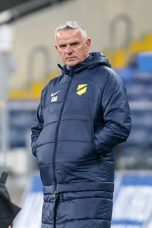 Football. Betclic I liga. Ruch Chorzow - Wieczysta Krakow. 11.04.2026