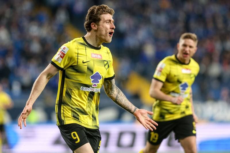 Football. Betclic I liga. Ruch Chorzow - Wieczysta Krakow. 11.04.2026