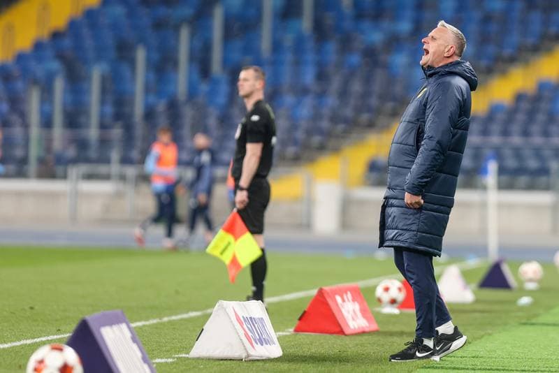 Football. Betclic I liga. Ruch Chorzow - Wieczysta Krakow. 11.04.2026