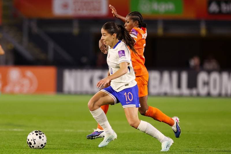 Football. FIFA Women's World Cup Qualifiers. Netherlands - France. 14.04.2026