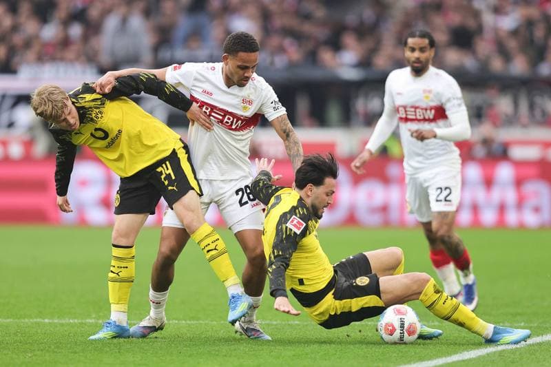 Football. Bundesliga. VfB Stuttgart - Borussia Dortmund. 04.04.2026