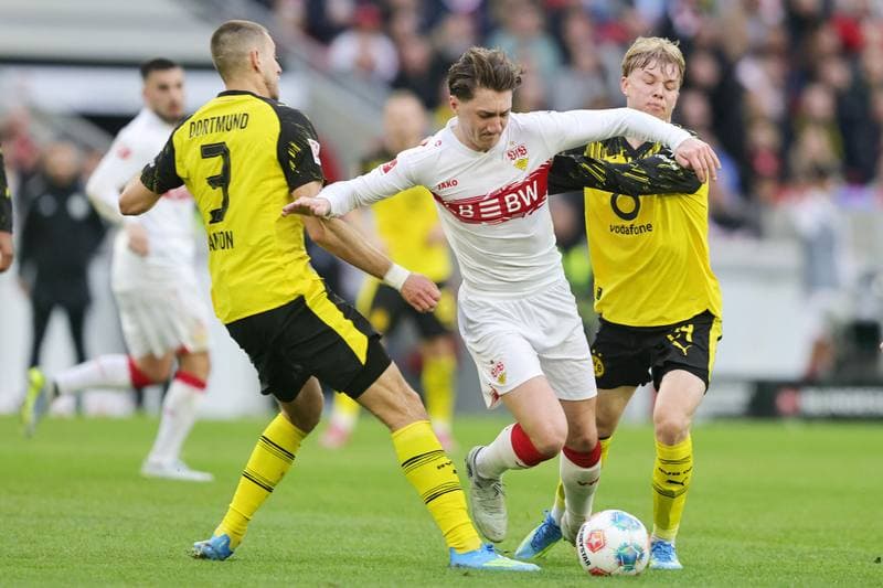 Football. Bundesliga. VfB Stuttgart - Borussia Dortmund. 04.04.2026