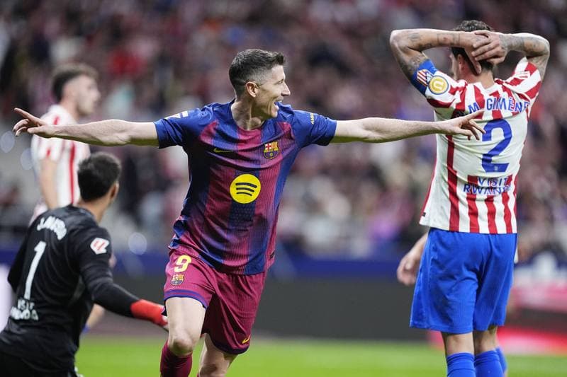 Football. La Liga. Atletico Madrid - FC Barcelona. 04.04.2026