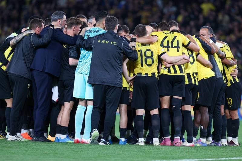 Football. UEFA Europa Conference League. AEK Athens - Rayo Vallecano. 16.04.2026