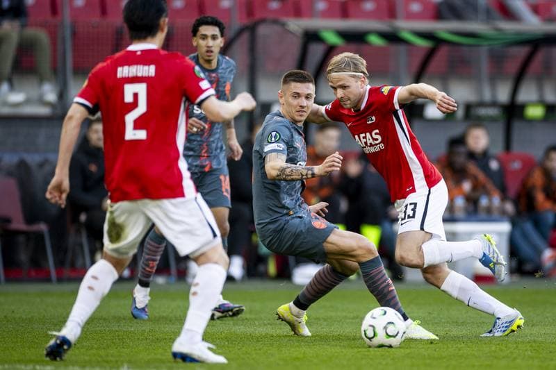 Football. UEFA Conference League. AZ Alkmaar - FC Shakhtar Donetsk. 16.04.2026