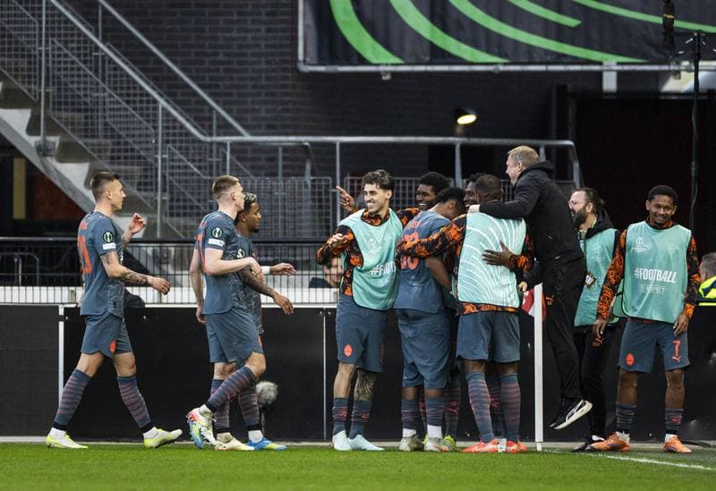 Football. UEFA Conference League. AZ Alkmaar - FC Shakhtar Donetsk. 16.04.2026