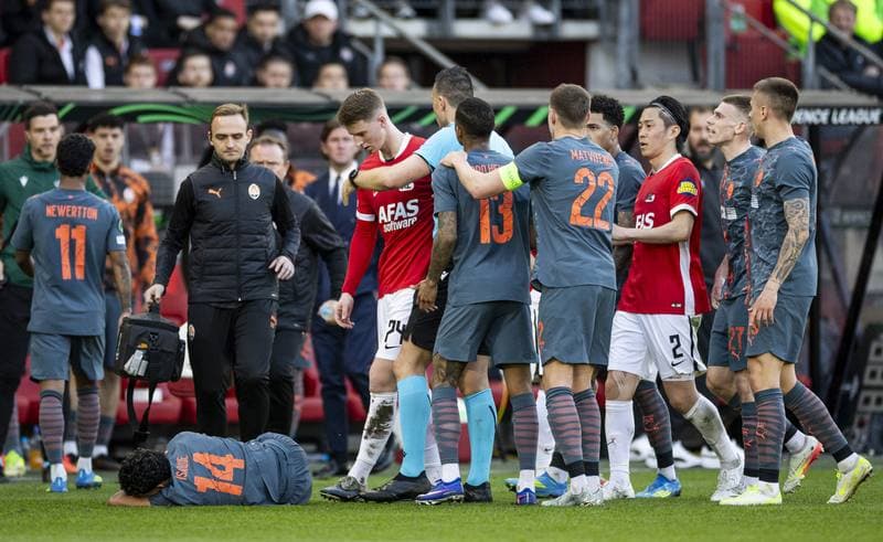 Football. UEFA Conference League. AZ Alkmaar - FC Shakhtar Donetsk. 16.04.2026