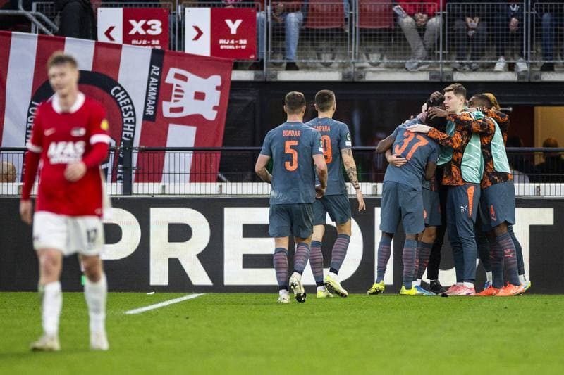 Football. UEFA Conference League. AZ Alkmaar - FC Shakhtar Donetsk. 16.04.2026