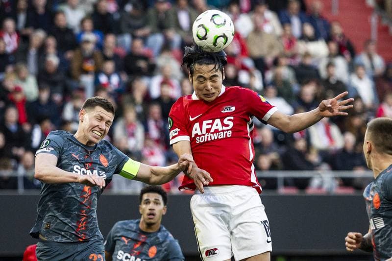 Football. UEFA Conference League. AZ Alkmaar - FC Shakhtar Donetsk. 16.04.2026