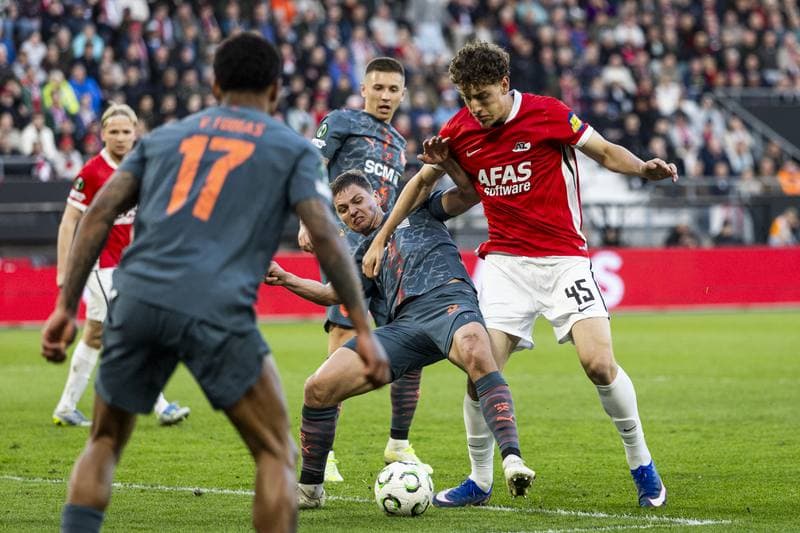 Football. UEFA Conference League. AZ Alkmaar - FC Shakhtar Donetsk. 16.04.2026