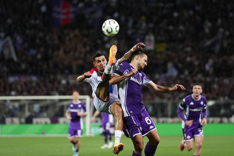 Football. UEFA Conference League. Fiorentina - Crystal Palace. 16.04.2026
