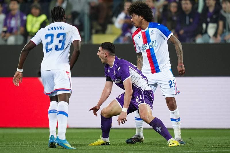 Football. UEFA Conference League. Fiorentina - Crystal Palace. 16.04.2026