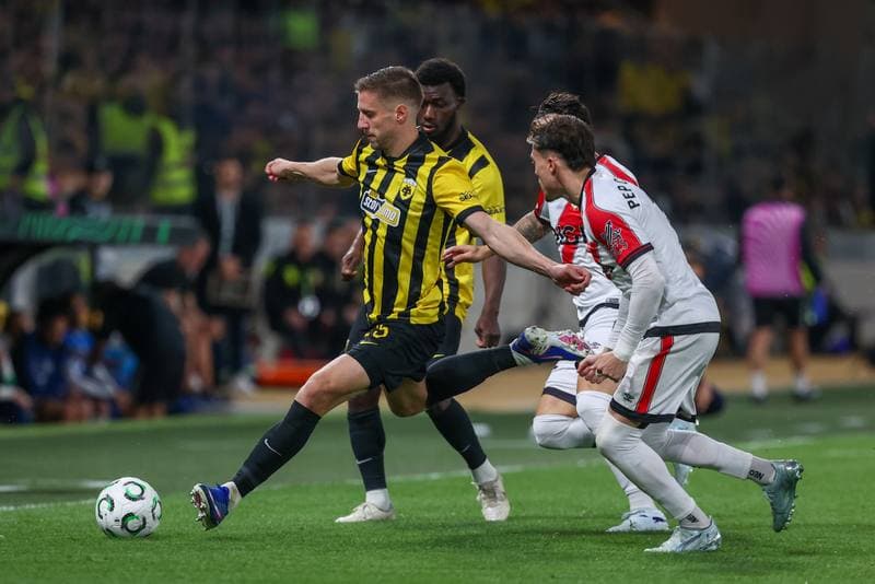 Football. UEFA Europa Conference League. AEK Athens - Rayo Vallecano. 16.04.2026