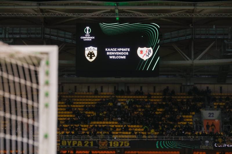 Football. UEFA Europa Conference League. AEK Athens - Rayo Vallecano. 16.04.2026