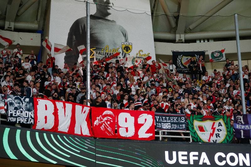 Football. UEFA Europa Conference League. AEK Athens - Rayo Vallecano. 16.04.2026
