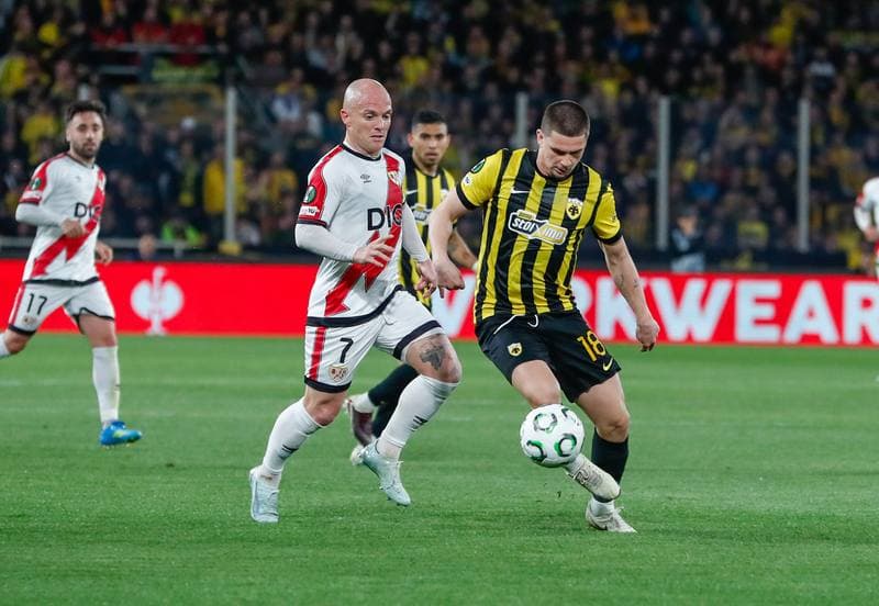 Football. UEFA Europa Conference League. AEK Athens - Rayo Vallecano. 16.04.2026